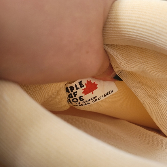 Vintage 80's green and orange Maple Leaf platform winter space boots Size 9 - Picture 11 of 13